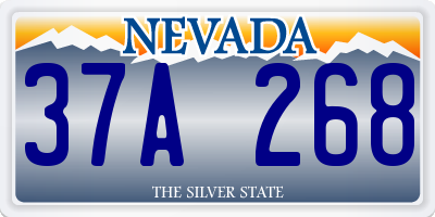 NV license plate 37A268