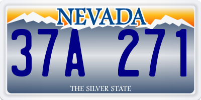 NV license plate 37A271