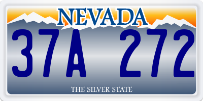 NV license plate 37A272