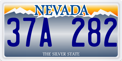 NV license plate 37A282