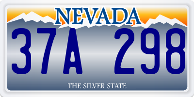 NV license plate 37A298