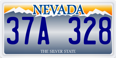 NV license plate 37A328