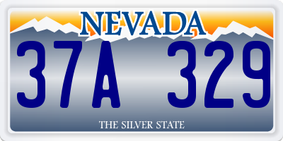 NV license plate 37A329