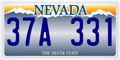 NV license plate 37A331