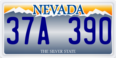 NV license plate 37A390