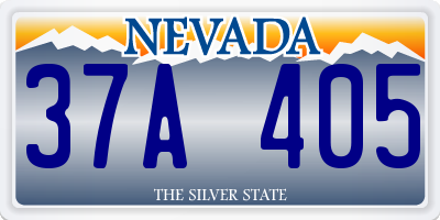 NV license plate 37A405