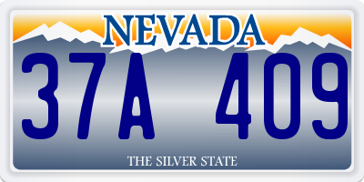 NV license plate 37A409