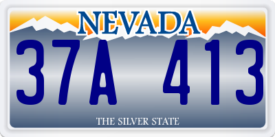 NV license plate 37A413