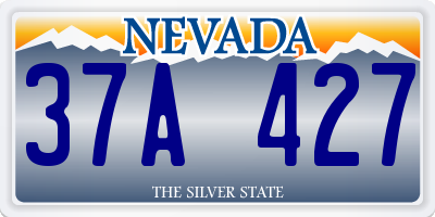 NV license plate 37A427