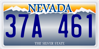 NV license plate 37A461