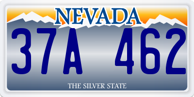 NV license plate 37A462