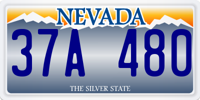 NV license plate 37A480
