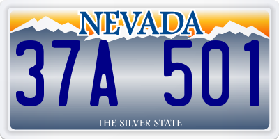 NV license plate 37A501