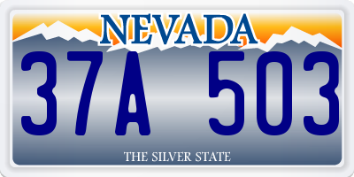 NV license plate 37A503