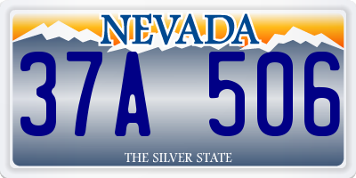 NV license plate 37A506