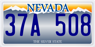 NV license plate 37A508