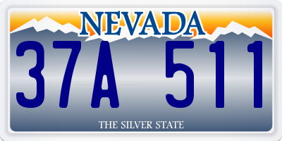 NV license plate 37A511