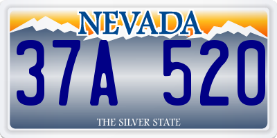 NV license plate 37A520