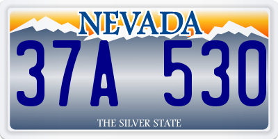 NV license plate 37A530