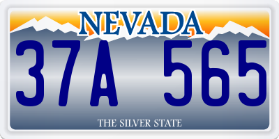 NV license plate 37A565