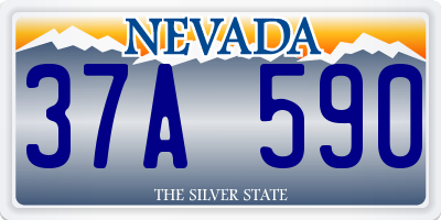 NV license plate 37A590