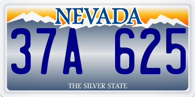 NV license plate 37A625