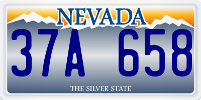 NV license plate 37A658