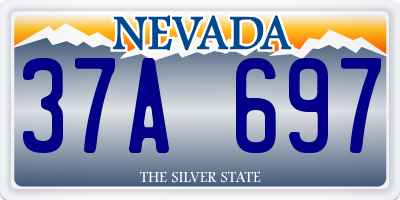 NV license plate 37A697