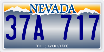 NV license plate 37A717