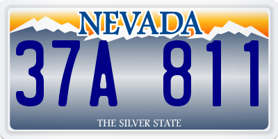NV license plate 37A811