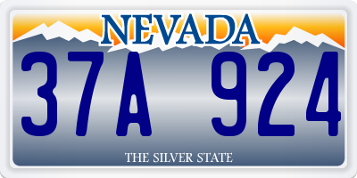 NV license plate 37A924