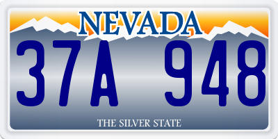 NV license plate 37A948