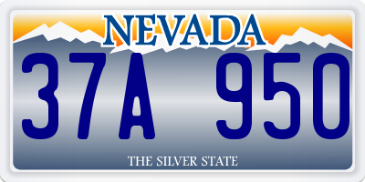 NV license plate 37A950