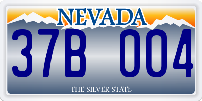 NV license plate 37B004