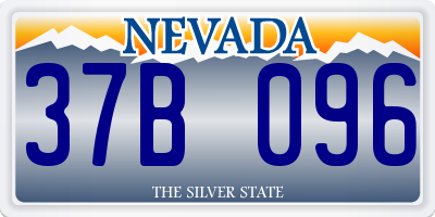 NV license plate 37B096