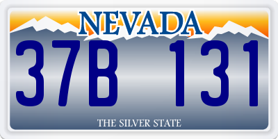 NV license plate 37B131