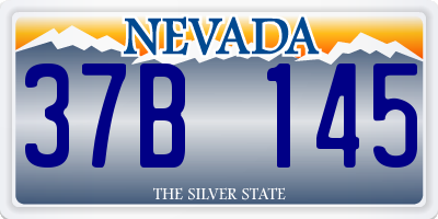 NV license plate 37B145