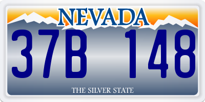 NV license plate 37B148
