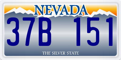 NV license plate 37B151