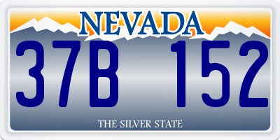 NV license plate 37B152