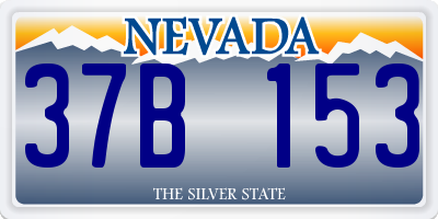 NV license plate 37B153