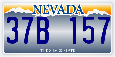 NV license plate 37B157