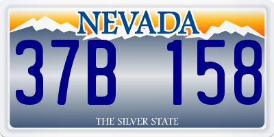 NV license plate 37B158