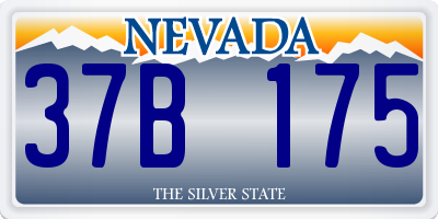 NV license plate 37B175