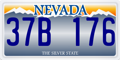 NV license plate 37B176