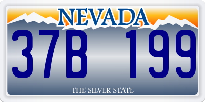 NV license plate 37B199