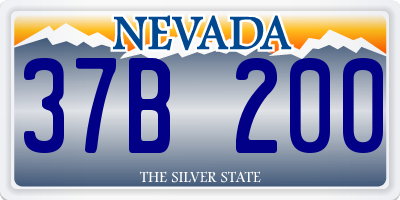 NV license plate 37B200