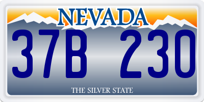 NV license plate 37B230