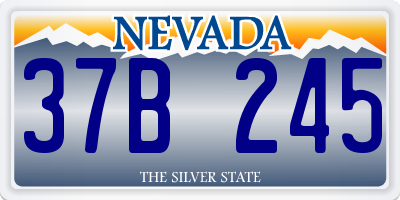NV license plate 37B245