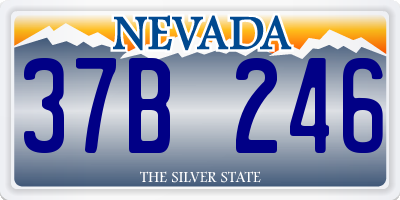 NV license plate 37B246